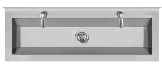 Durable Stainless Steel Laundry Wash Trough Suitable for Commercial Laundry Facilities and Industrial Cleaning Needs