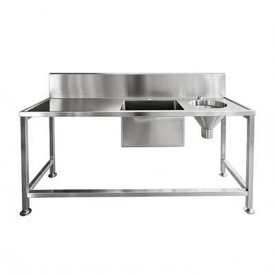 Professional Product 304 Stainless Steel Medical Sinks 316 Sluice Hopper Sink For Hospital Lab Commercial Clinic Free Standing Sink Hand Washing Basin