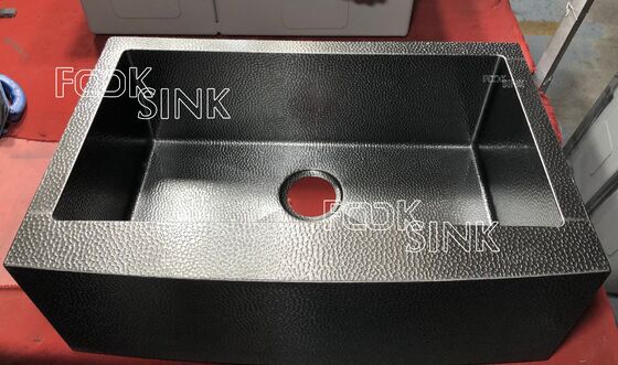 Hot selling Modern 33''X20'' Apron Sinks Wholesale High-Quality Deep In 10inch Hammer Patterned Edge Kitchen Sinks Fregadero De Cocina