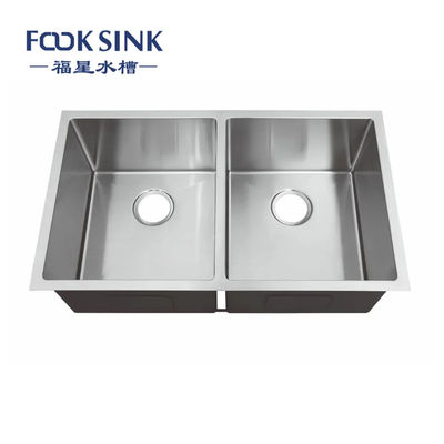 Vente à chaud en acier inoxydable 50/50 Cuisinier à double bol éviers fabricant États-Unis Standard Compteur évier évier lavabo De Cuisine