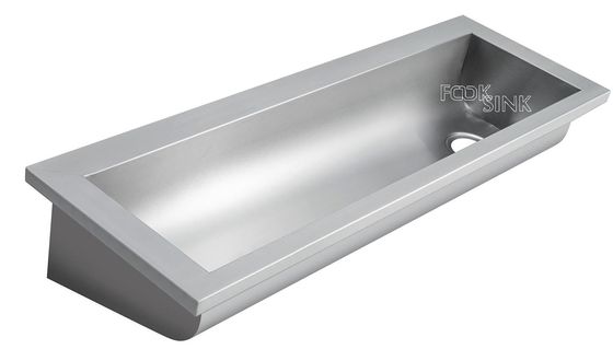 Commercial Wall Mounted Hang Single Wash Trough Basin Utility Stainless Steel 304 pour les fermes de l'usine alimentaire et les zoos pour animaux de compagnie.