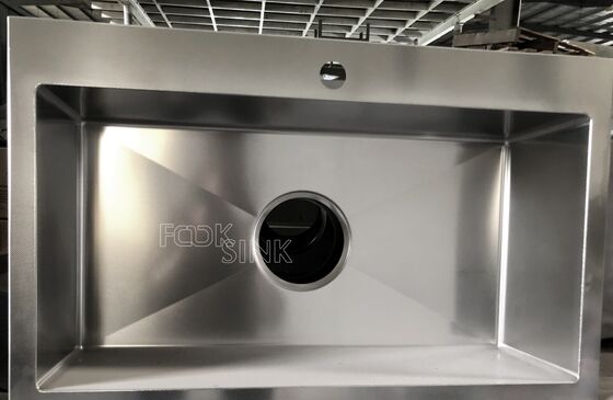 Populaire style coréen haut monté évier 860x520mm évier de cuisine en relief avec 185mm trou de drainage Honeycomb Nano évier résistant aux rayures Ss304 évier en acier inoxydable pour appartement plat