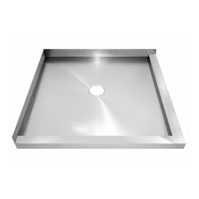 Plateau de salle de bain carré de haute qualité pour appartement hôtel RV Portable des normes américaines et européennes 304 base de douche en acier inoxydable