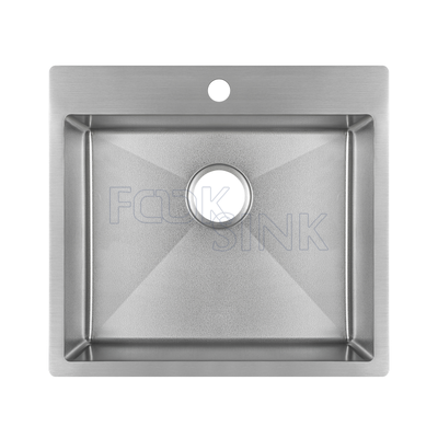 Customized Special Pearl Honeycomb Embossed Sink Luxury Style Single Bowl Stainless Steel Kitchen Sink Installed On The Countertop