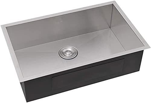 Vente à chaud cuisine artisanale sous-montée éviers en acier inoxydable 10 pouces profonde Sus304 évier pour la cuisine appartement hôtel Fregadero De Cocina